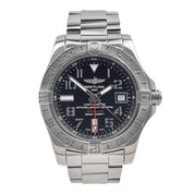 Breitling Avenger II GMT Steel 43mm Black A32390 Bracelet Automatic Box & Papers