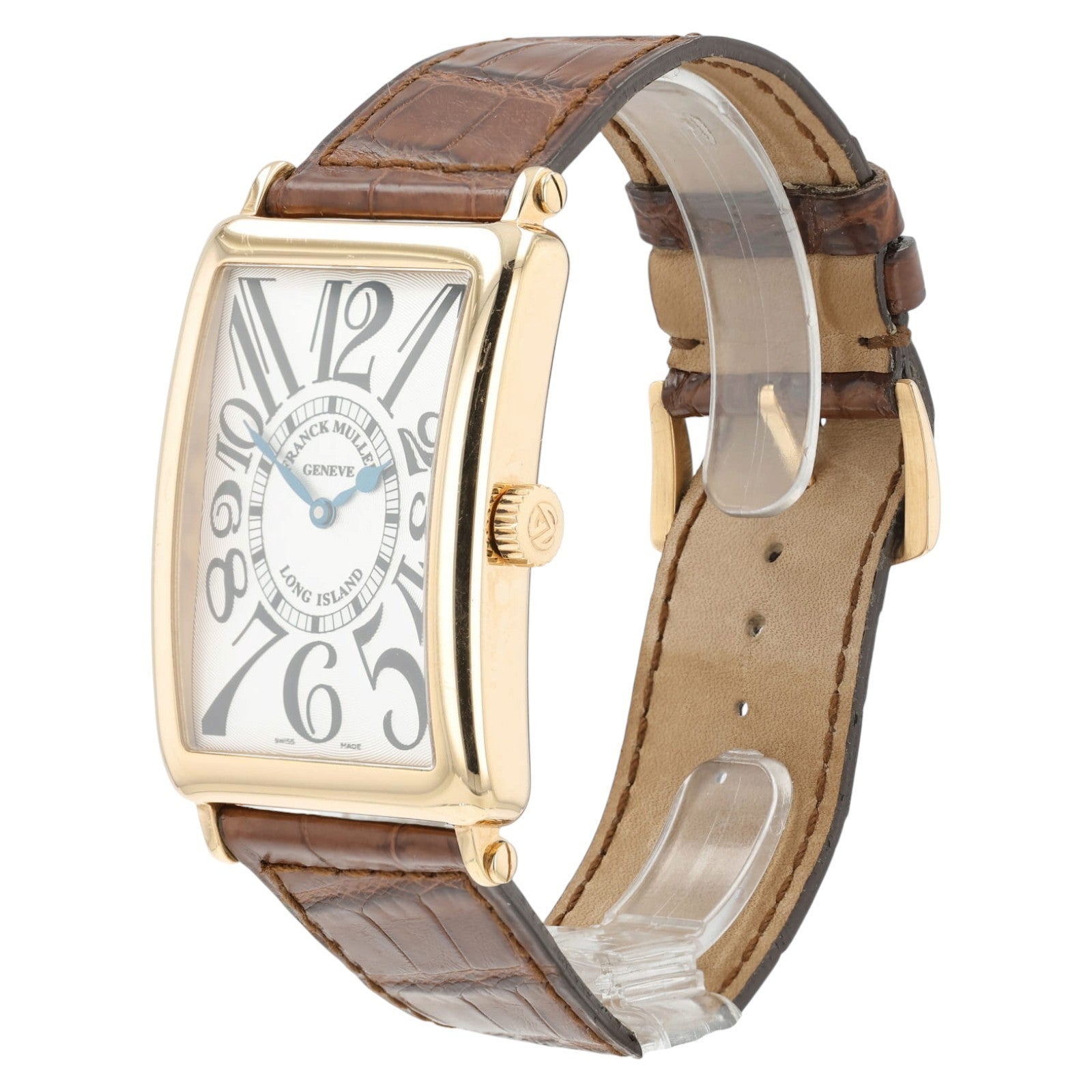 Franck Muller Long Island Silver Dial 18k Rose Gold 30x43mm Automatic 1000 SC