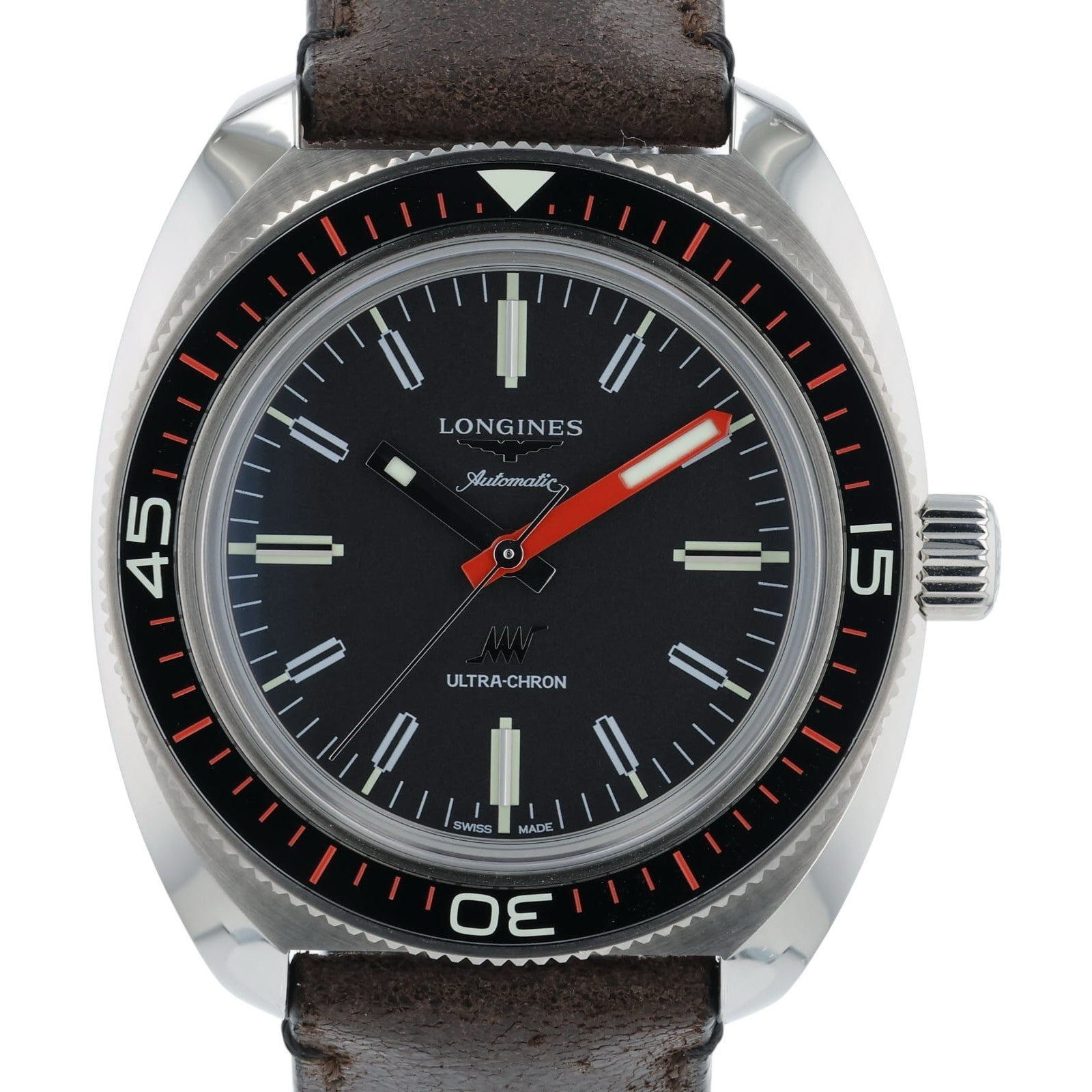 2026 NEW Longines Ultra-Chron Stainless Steel Black Dial 43mm Mens L28364528