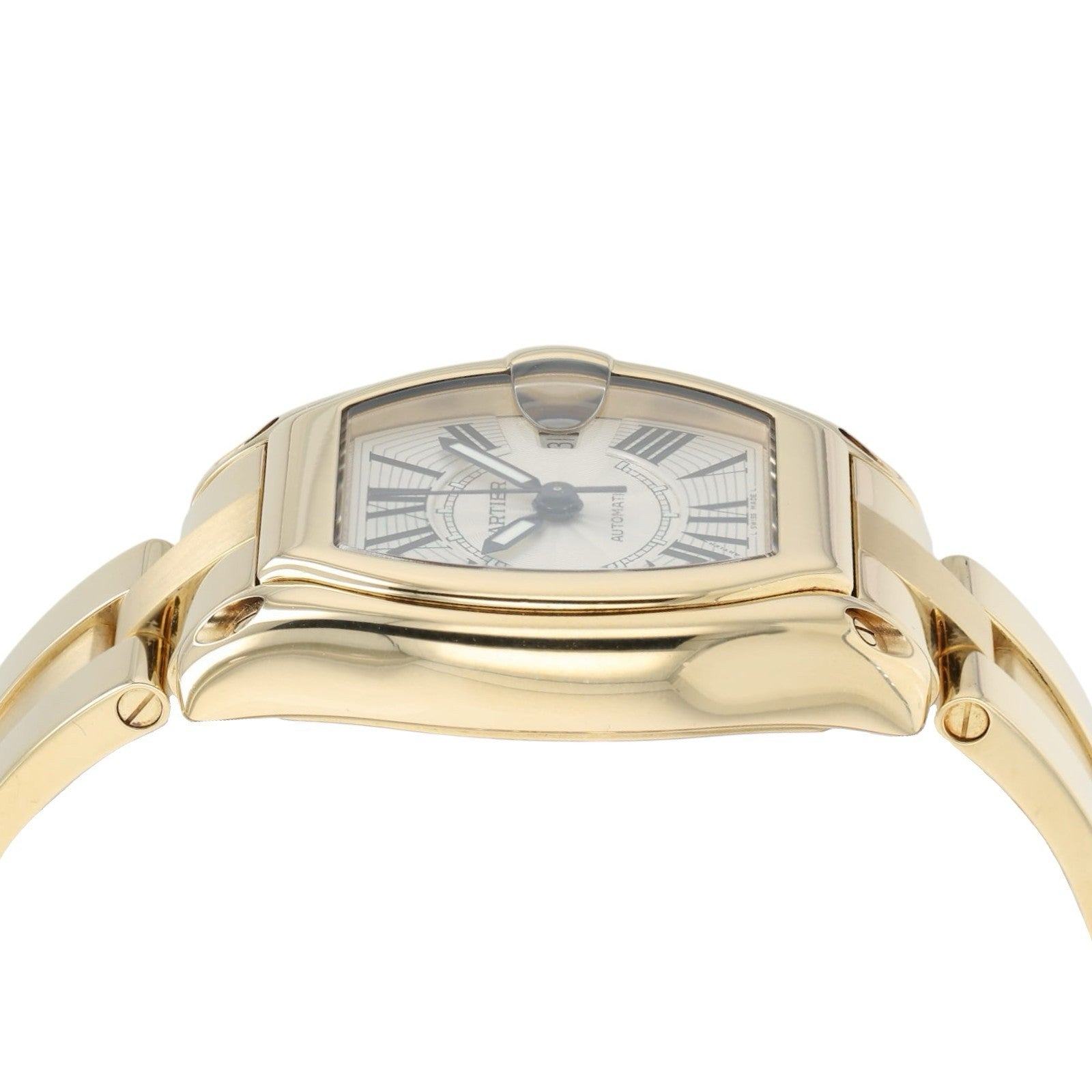 Cartier Roadster Silver Dial 18k Yellow Gold 37mm Automatic Men’s Watch W62005V1