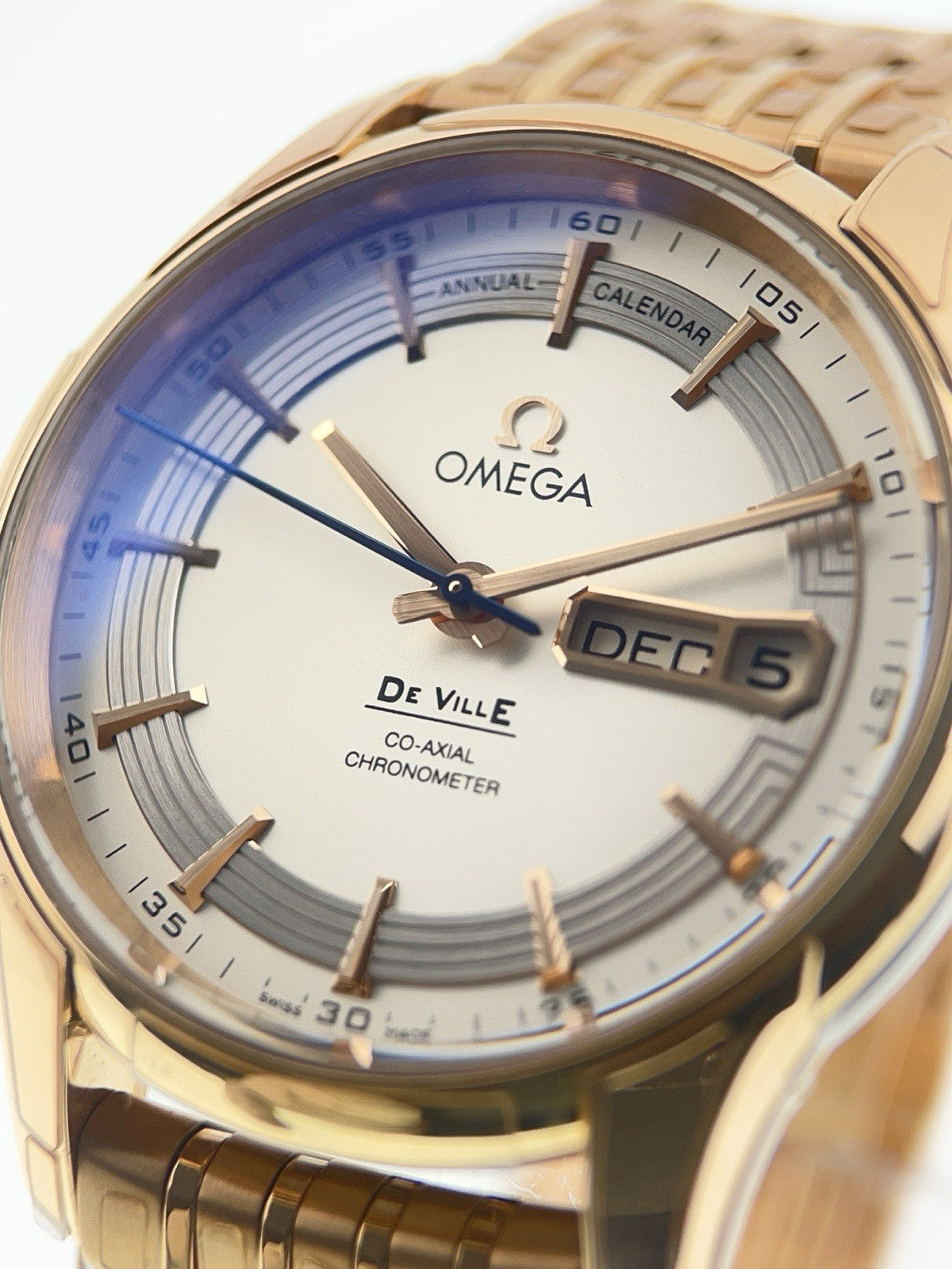 Omega DeVille 18k Rose Gold 41mm Silver Dial 41mm Automatic 431.60.41.22.02.001