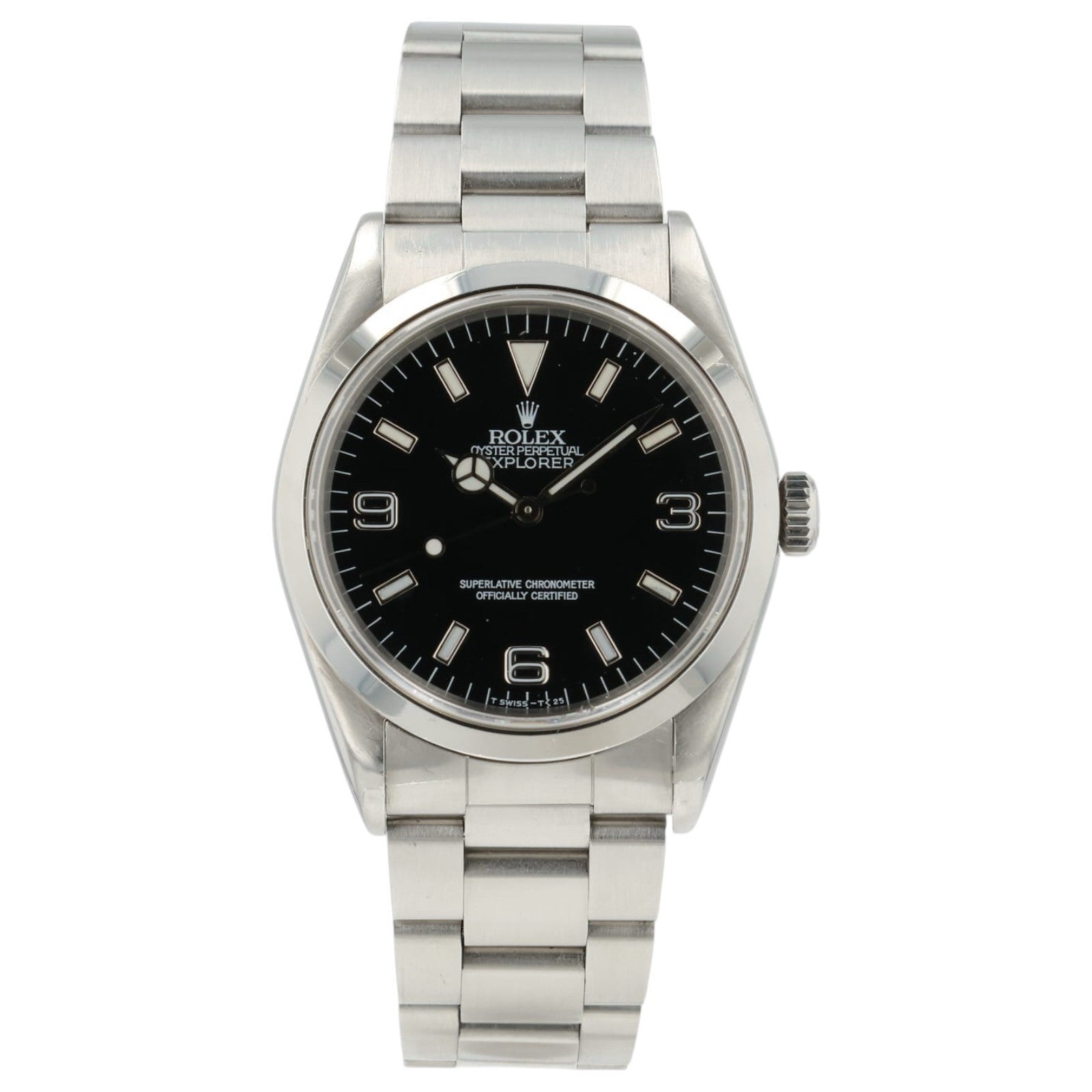 Rolex Explorer Black Dial Stainless Steel 36mm Automatic Men’s Watch 14270