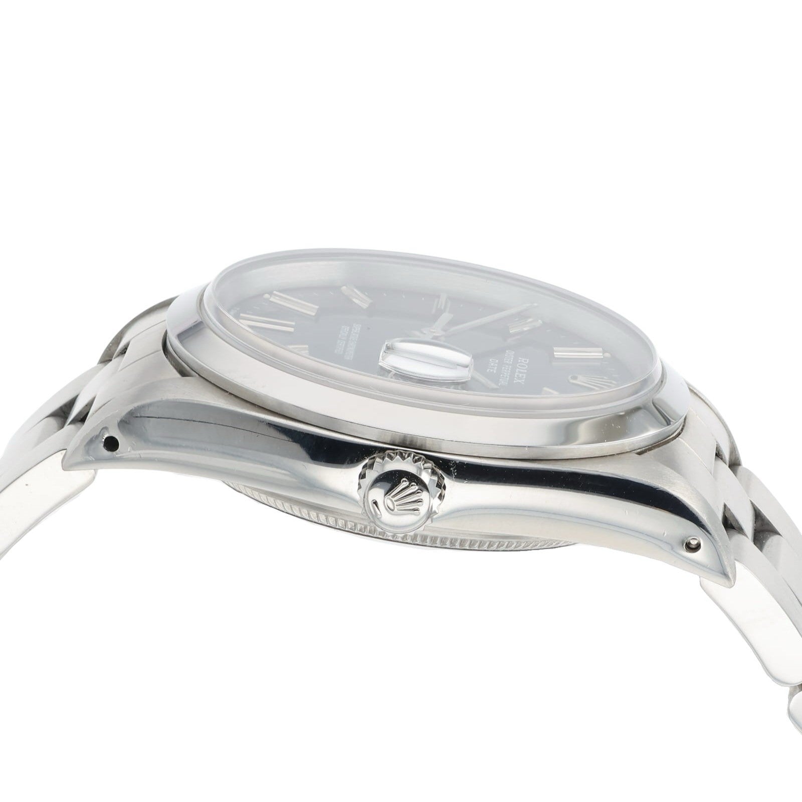 Rolex Oyster Perpetual Date Steel Blue Dial 34mm Automatic Mens Watch 15200