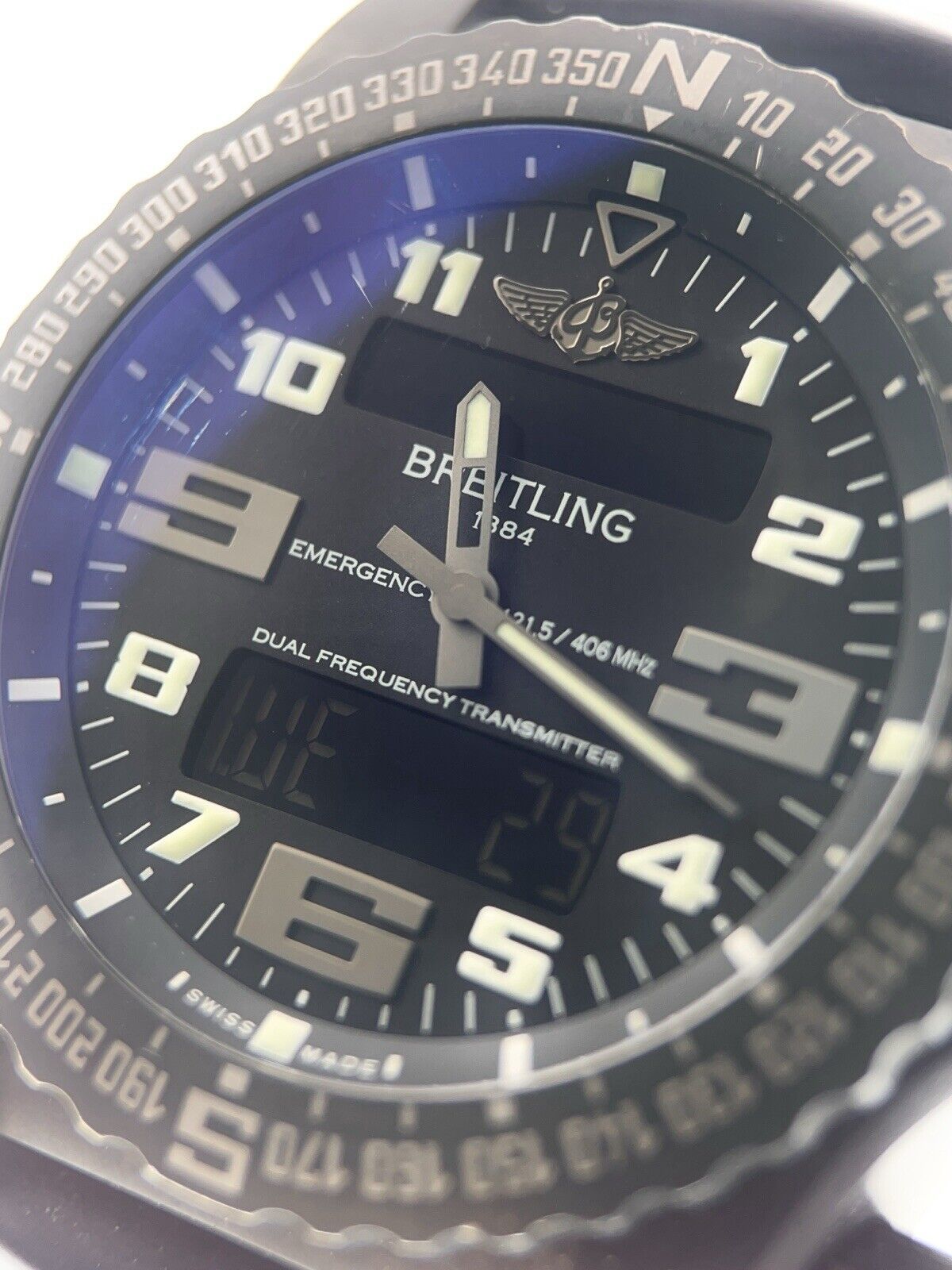 Breitling Emergency Night Mission Titanium Volcano Black 51mm Watch V76325