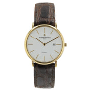 Vacheron Constantin White Dial 18k Yellow Gold 32mm Automatic Men’s Watch 48002
