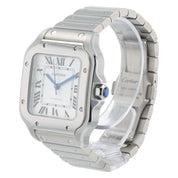 Cartier Santos WSSA0029 Automatic Stainless White Dial Midsize Unisex Watch 35mm