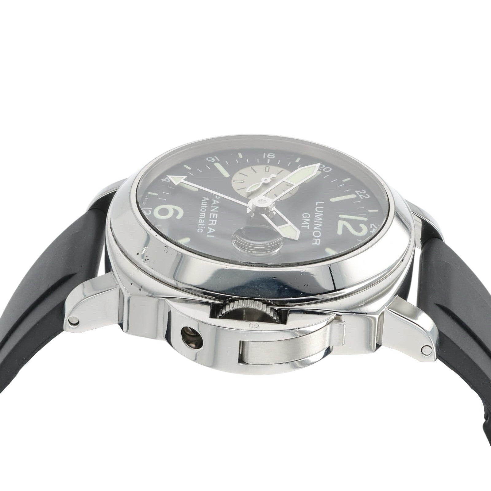 Panerai Luminor GMT Black Dial Stainless Steel 44mm Automatic Mens PAM00088