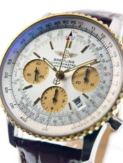 Breitling Navitimer Steel & Gold Silver Dial 42mm Automatic Men’s Watch D23322