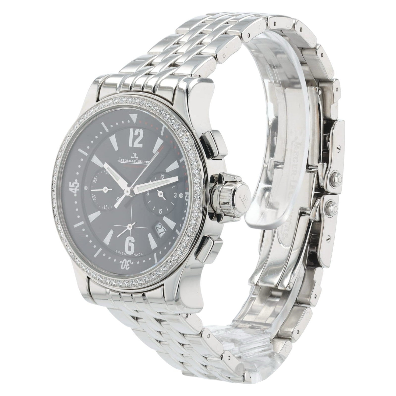 Jaeger LeCoultre Black Dial Stainless Steel 37mm Quartz Movement Unisex 148.8.31