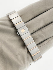 Omega Constellation Rose Gold & Steel Brown Dial 24mm Quartz 123.25.24.60.63.001