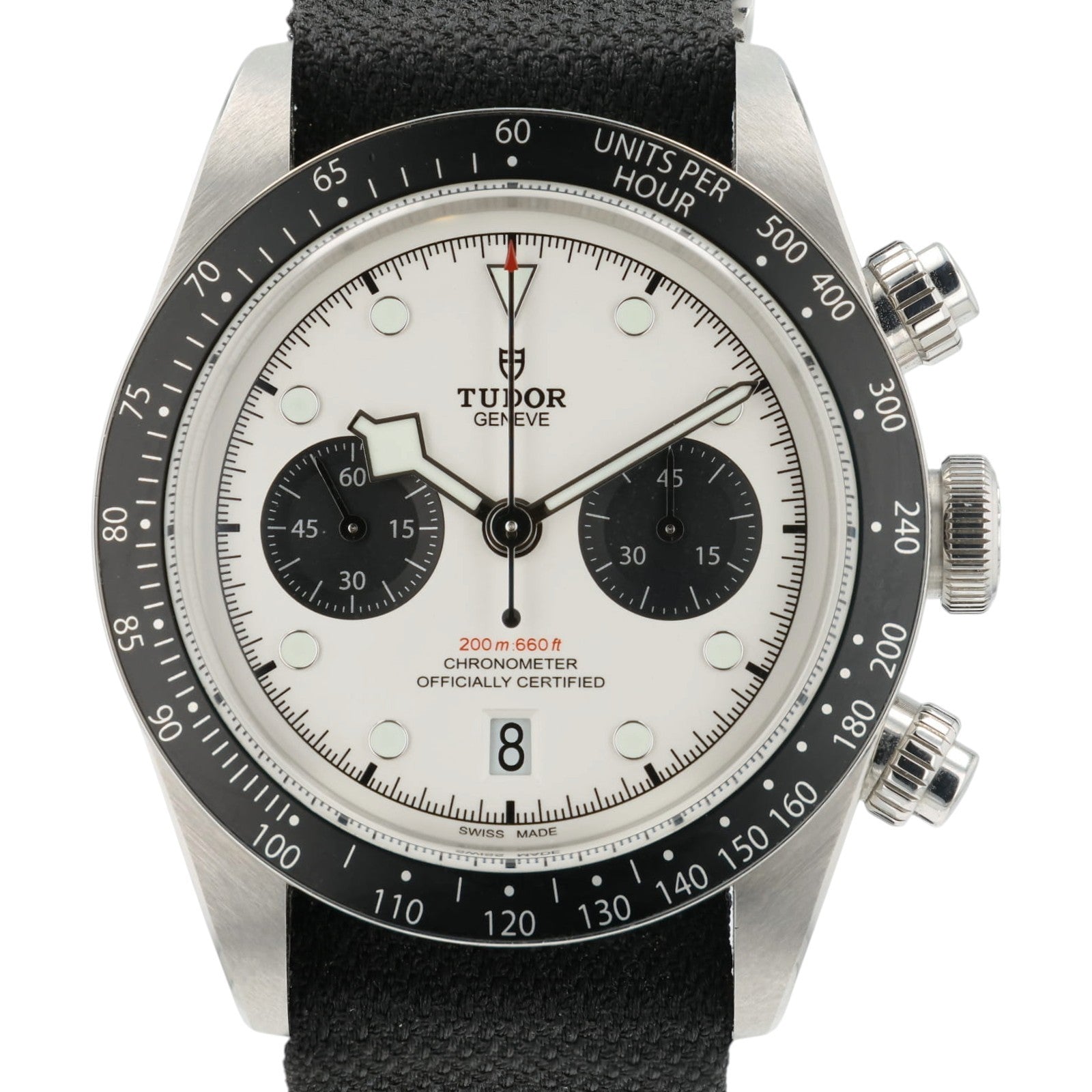 Tudor Black Bay Chrono Panda White Dial Steel 41mm Automatic Mens Watch 79360N
