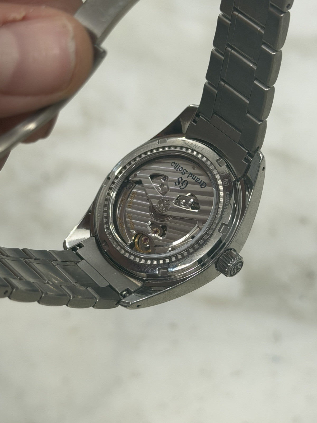 2021 Grand Seiko Spring Drive Snowflake Date Watch SBGA211 Titanium  Box/Paper