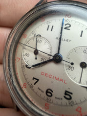 Gallet Multichron Decimal Chronograph 36mm Manual-Wind Watch - FOR PARTS