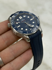 2026 Omega Seamaster Wave 300m Diver Blue Ceramic Watch 210.30.42.20.03.001