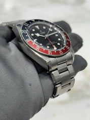 2021 Tudor Black Bay GMT Pepsi Black Dial Stainless Steel Men's Watch 79830RB