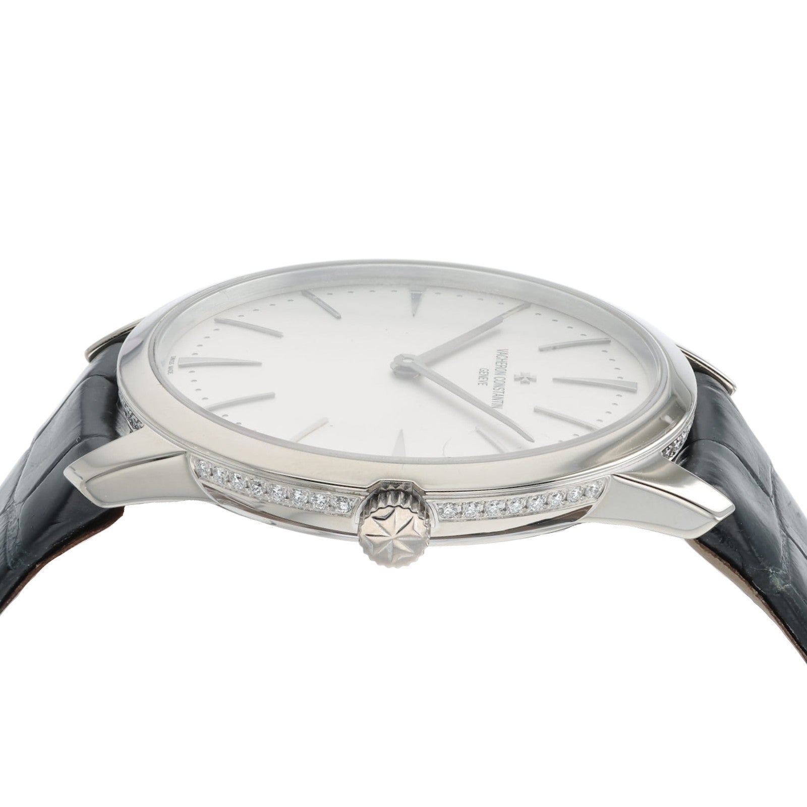 Vacheron Constantin Patrimony Factory Diamond 18k White Gold 36mm Watch 81530