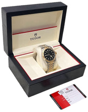 Tudor Black Bay Gold & Steel Black Dial 41mm Automatic Movement Mens Watch 79543