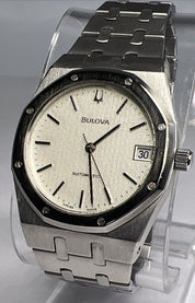 1970's Vintage Stainless Steel Bulova "Royal Oak" 4420101 Automatic Date Watch