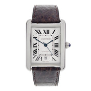 Cartier Tank Solo XL Steel Silver Color Dial 31mm Automatic Men’s Watch WSTA0029