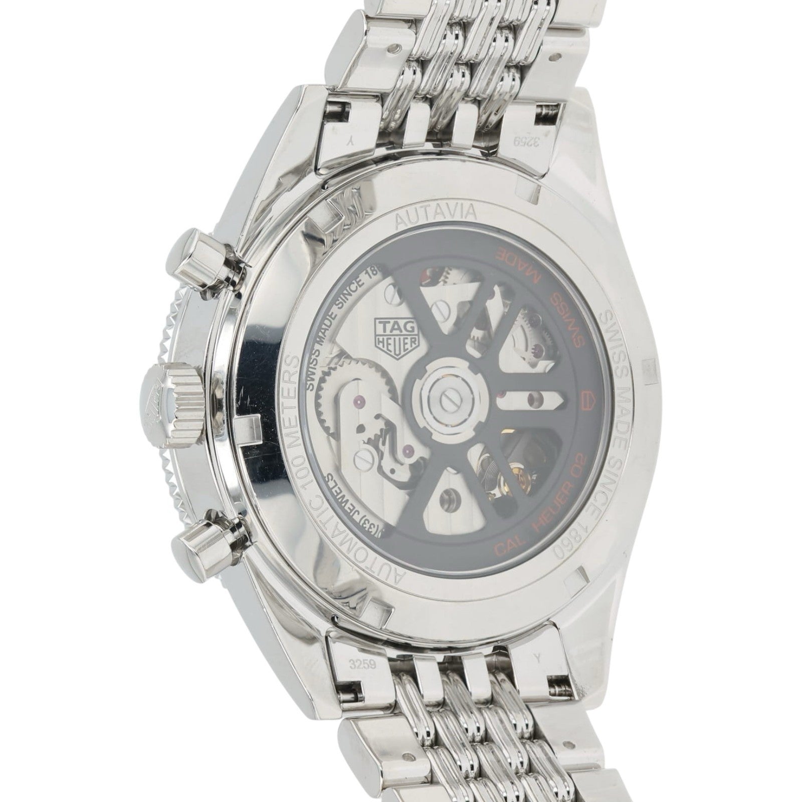 Tag Heuer Autavia Black Dial Stainless Steel 42mm Automatic Mens Watch CBE2110
