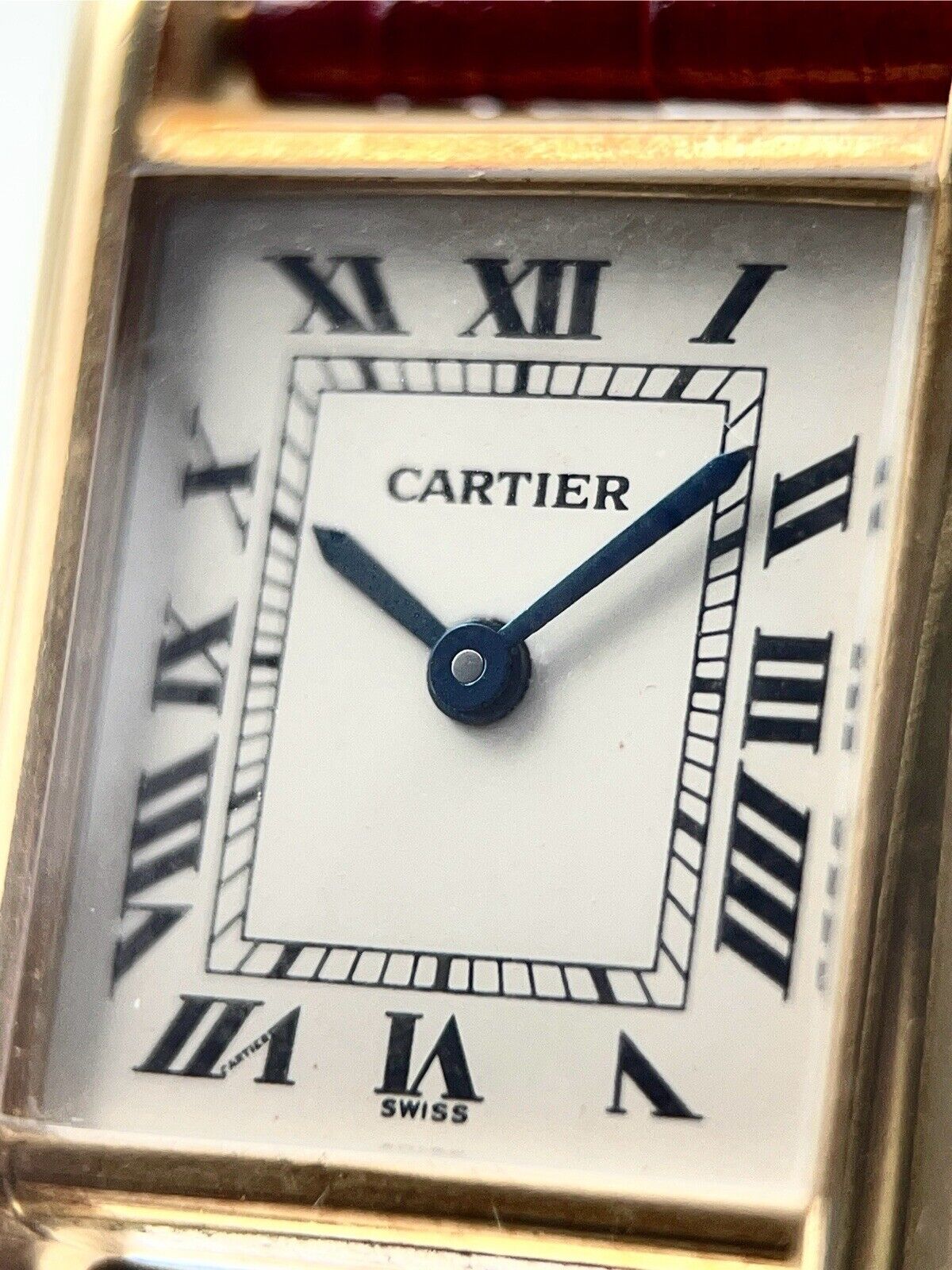 Cartier Tank Louis 18k Yellow Gold 20mm Manual Wind Women's Watch