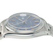 Rolex Oysterdate Precision Stainless Steel Blue Dial 34mm Manual Wind Mens 6694