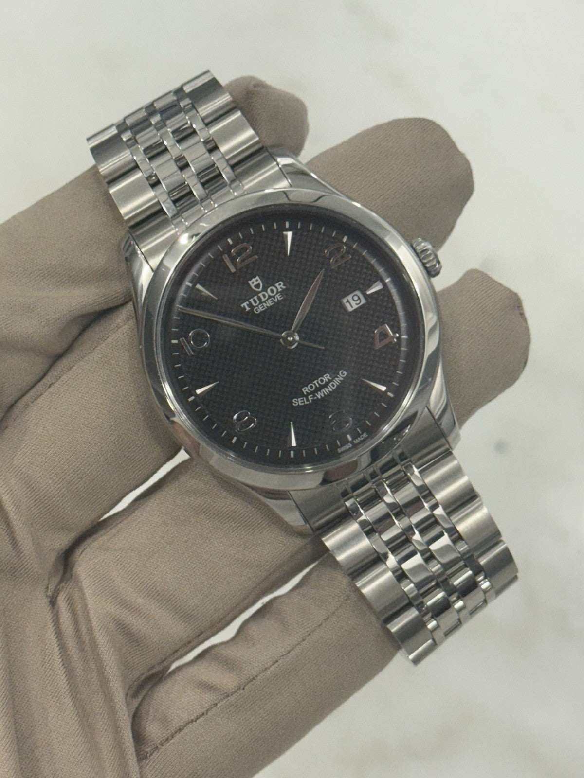 Tudor 1926 41mm Black Dial Stainless Steel Men's Watch Ref 91650 - Watch Only