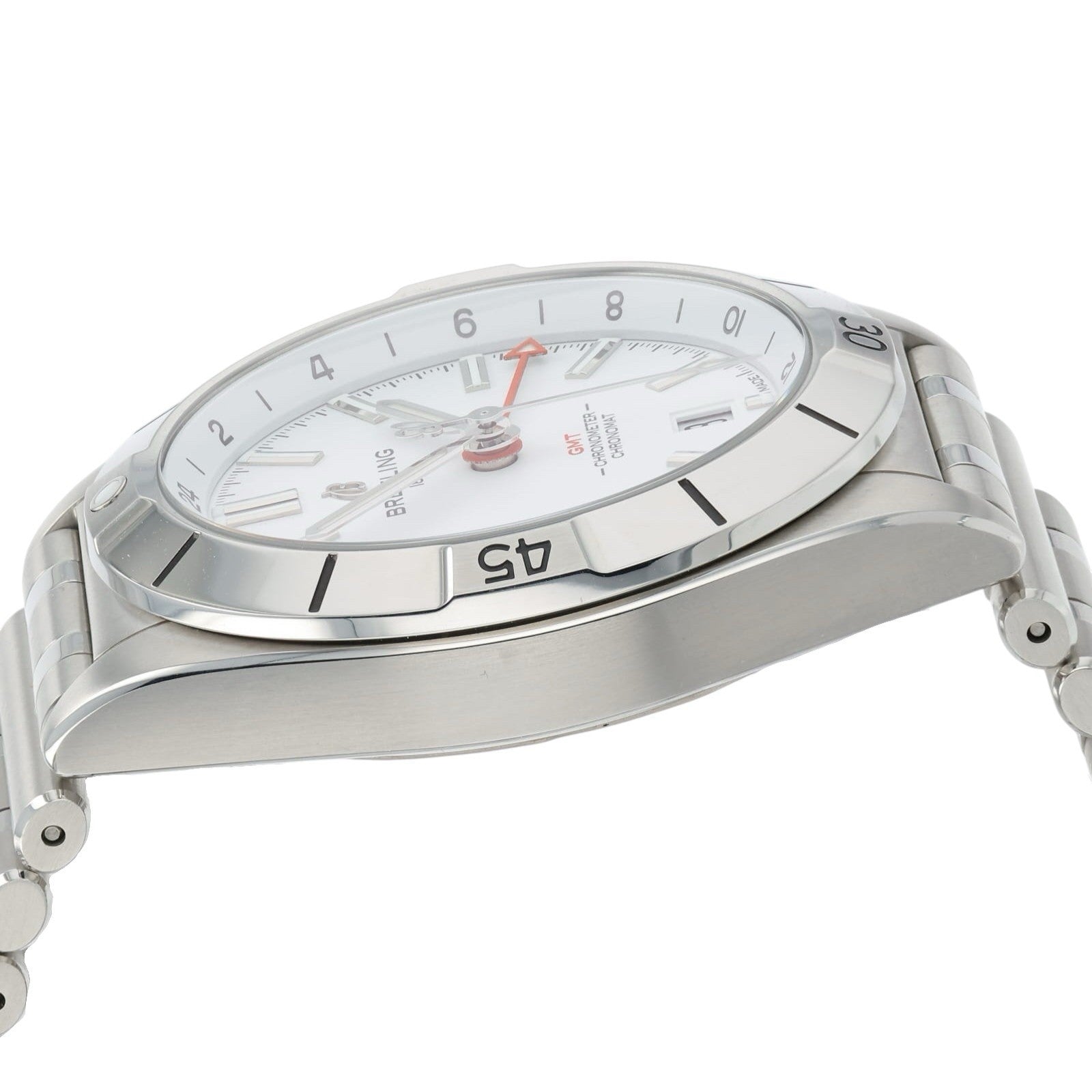Breitling Chronomat White Dial Stainless Steel 40mm automatic Mens Watch A32398