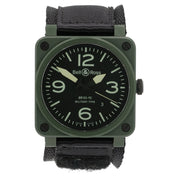 Bell & Ross Black Dial Green Ceramic 42mm Automatic Men’s Watch BR03-92-CK