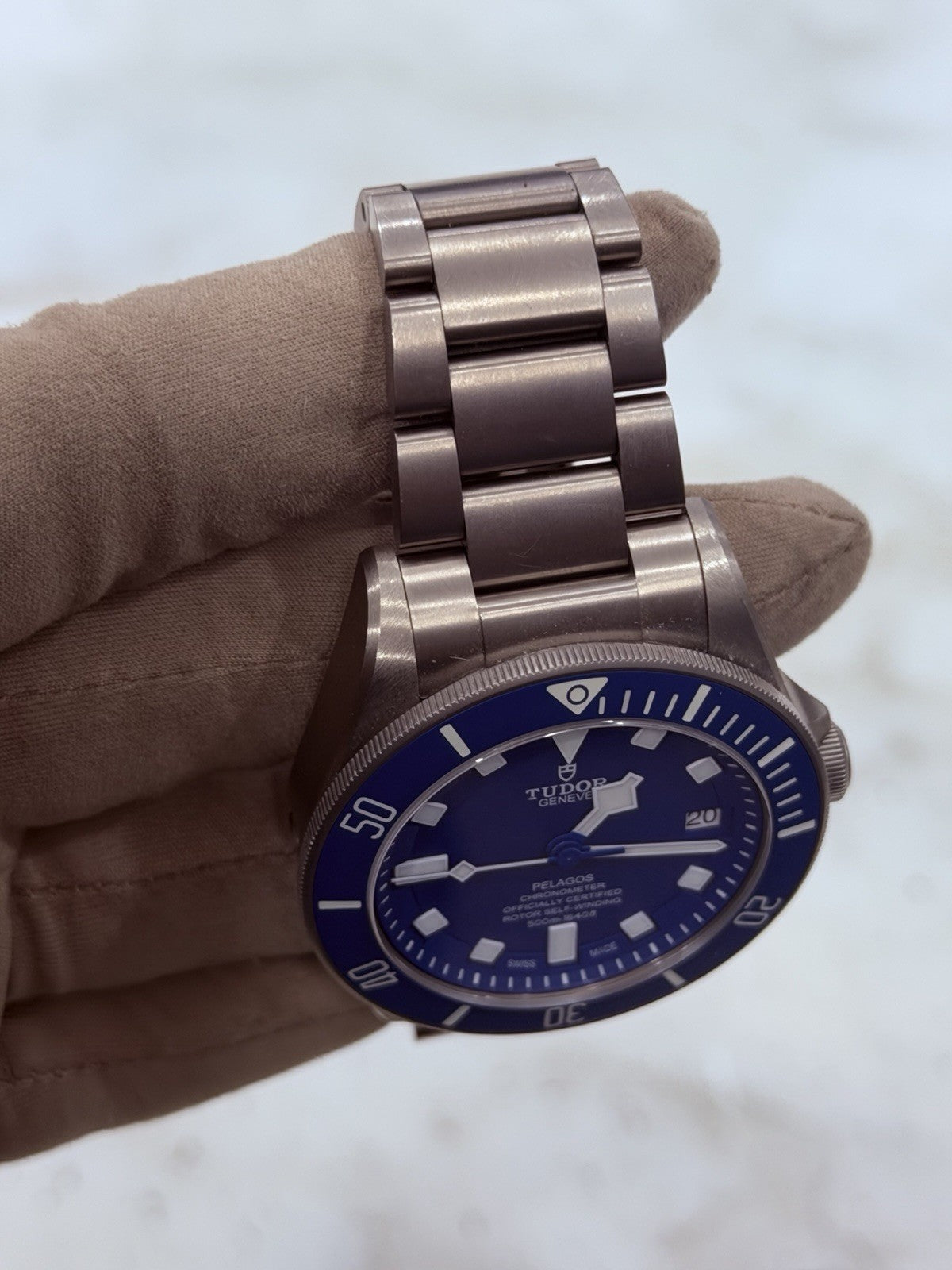 2023 Tudor Pelagos Date Blue Dial Titanium Men's Watch 25600TB - W/ Papers