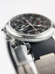 Ulysse Nardin Stainless Steel Black Dial 40mm Automatic Men's Watch 363-88