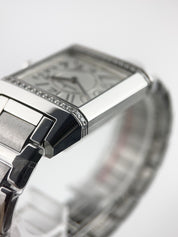 Jaeger LeCoultre Reverso Squadra Stainless Steel Diamond Women's Watch 234.8.47
