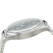 Montblanc 1858 44mm Mens Watch Stainless Steel Black Dial Manual Watch 115074