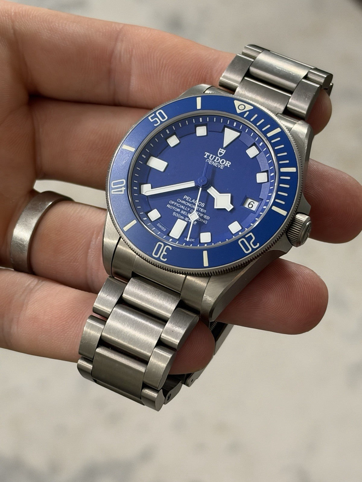 2022 Tudor Pelagos Date Blue Dial Titanium Men's Watch 25600TB - W/ Papers