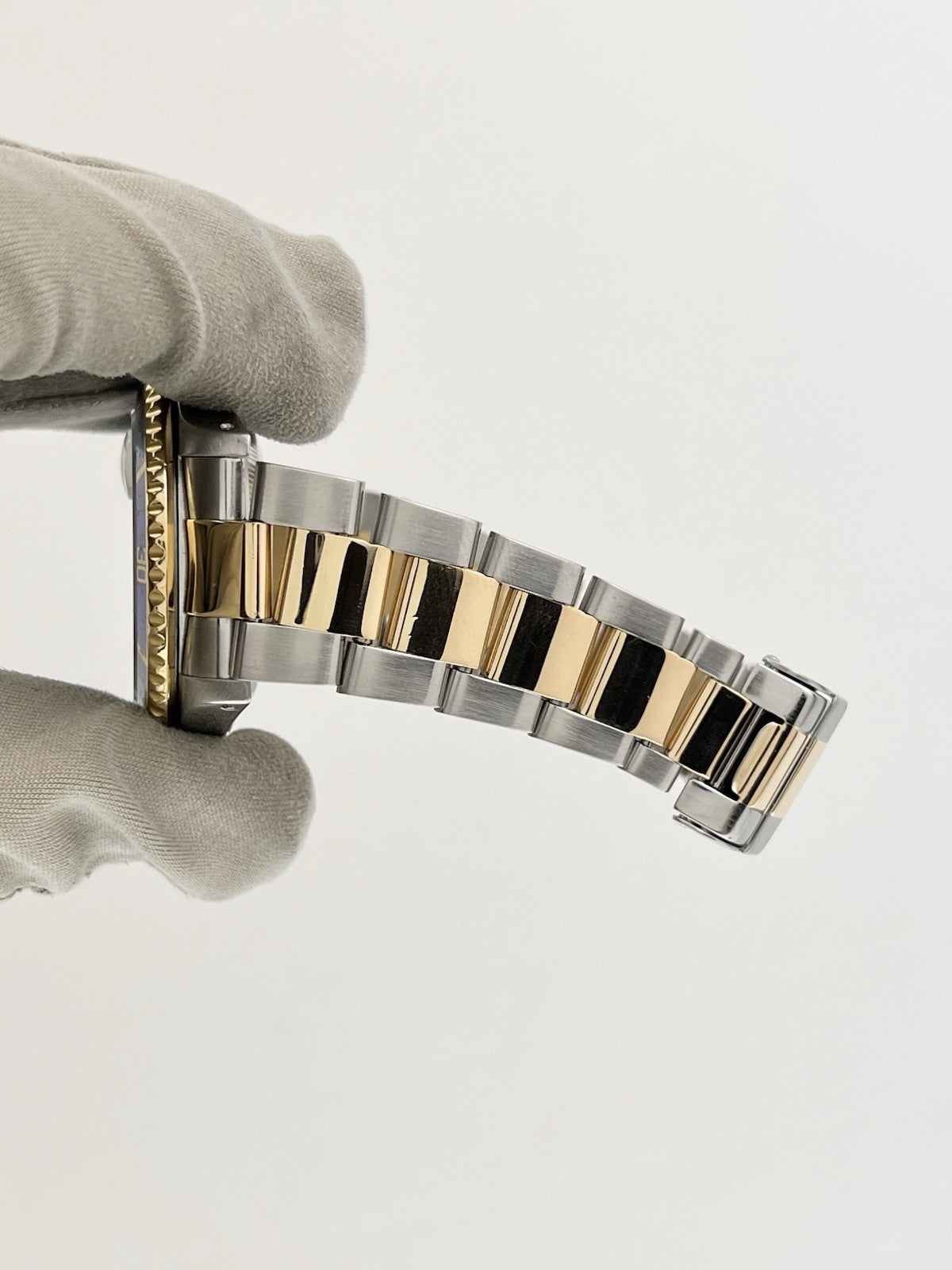 Rolex Submariner Date Gold & Steel Blue Dial 40mm Automatic Watch 16613LB