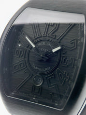 Franck Muller Vanguard Stainless Steel Black Dial 44mm Automatic Mens V45 SC DT
