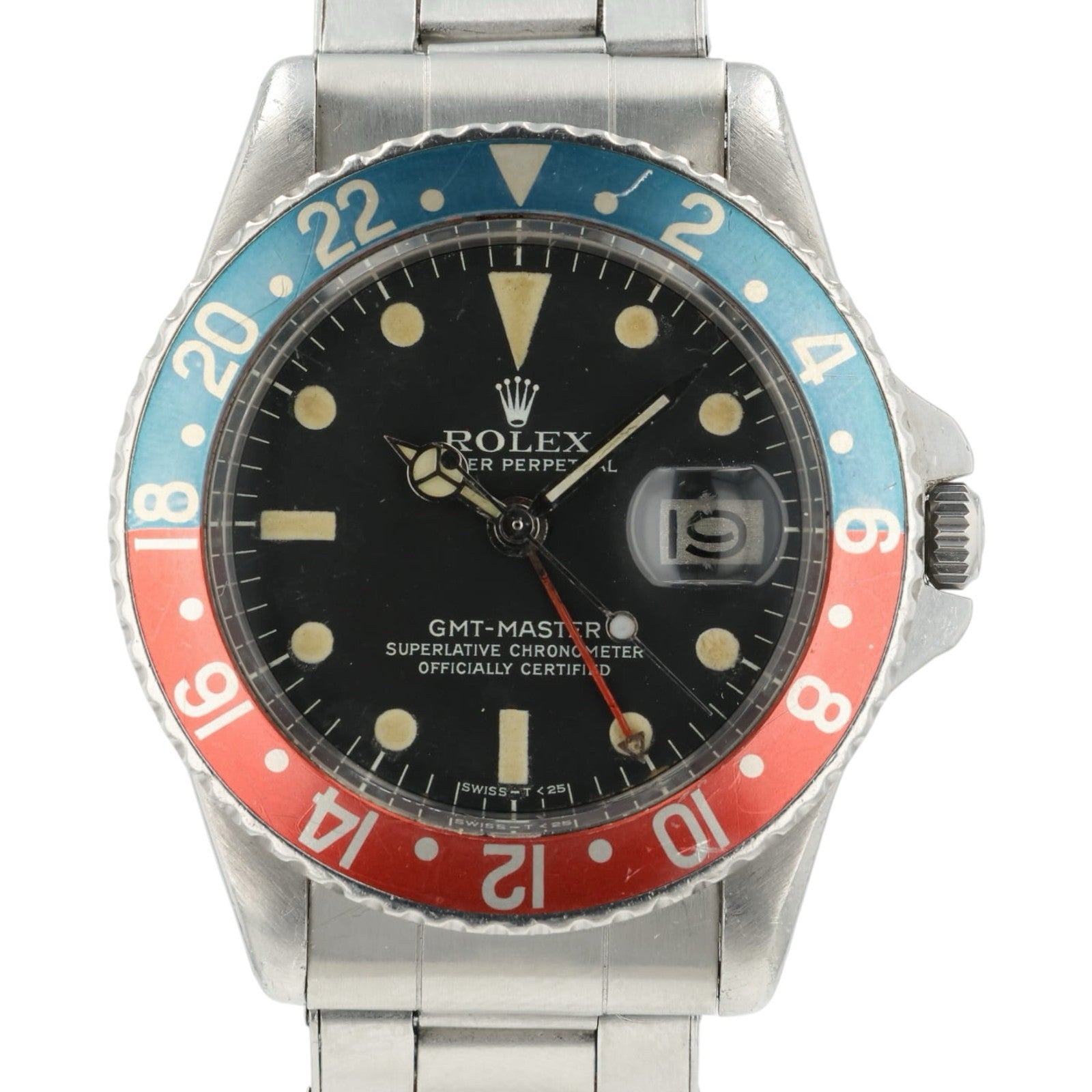 Rolex GMT Master “Pepsi” Black Dial Stainless Steel 40mm Automatic Men’s 1675