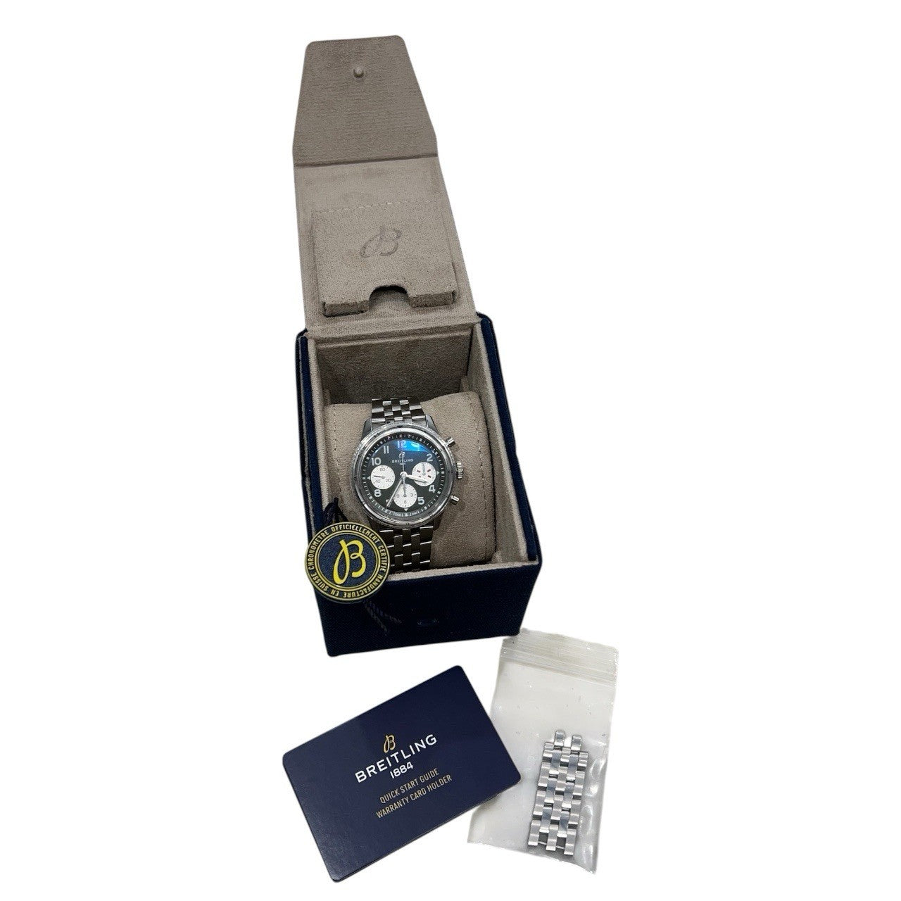 Breitling AVI Chronograph Green Dial Stainless 42mm Automatic Men’s A23380