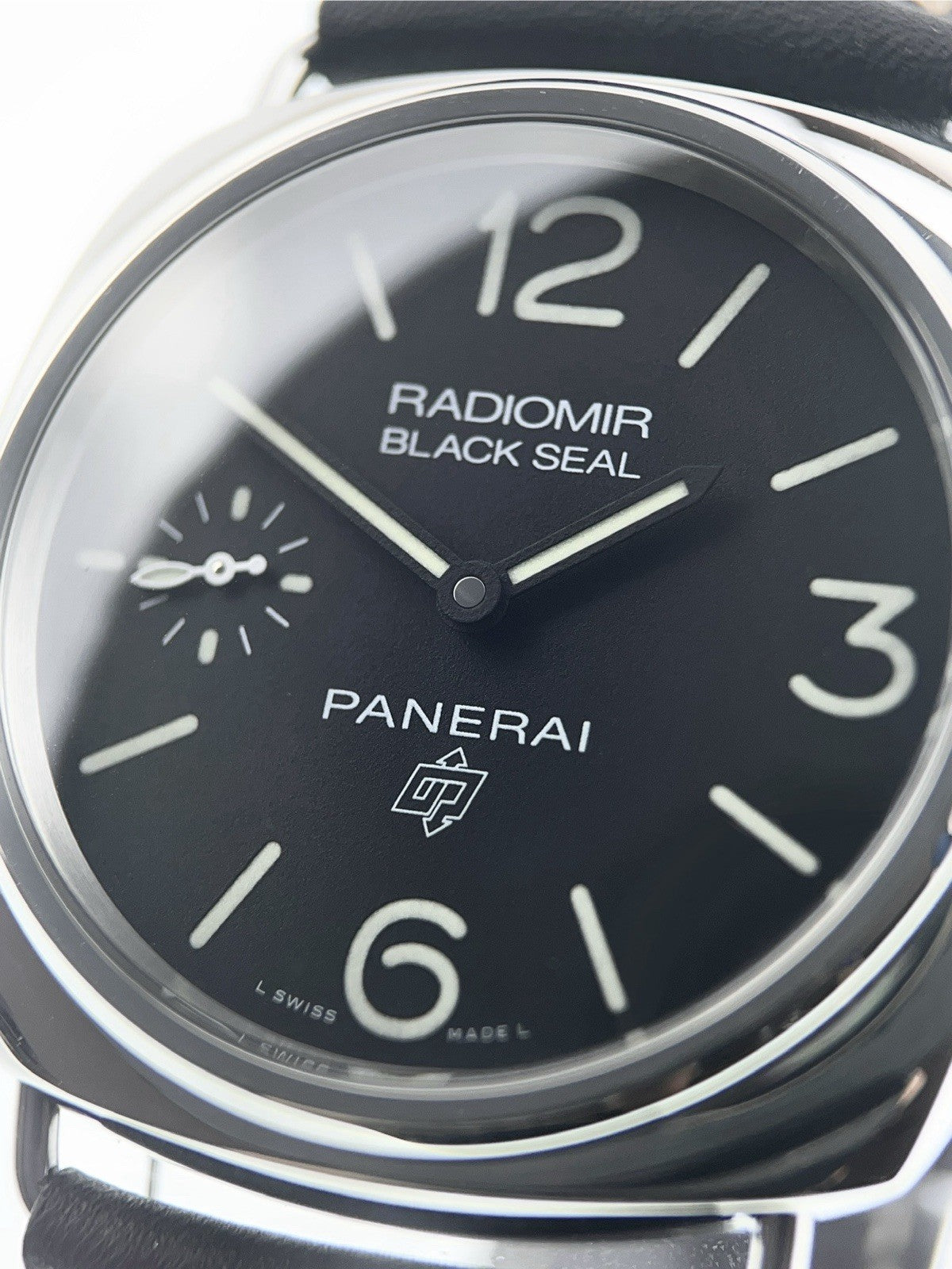 NEW Panerai Radiomir Black Seal Steel Black Dial 45mm Manual Wind Watch PAM00754