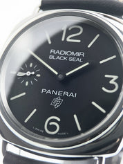 NEW Panerai Radiomir Black Seal Steel Black Dial 45mm Manual Wind Watch PAM00754