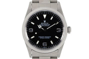 Rolex Explorer Stainless Steel Black Dial 36mm Automatic Men’s Watch 14270