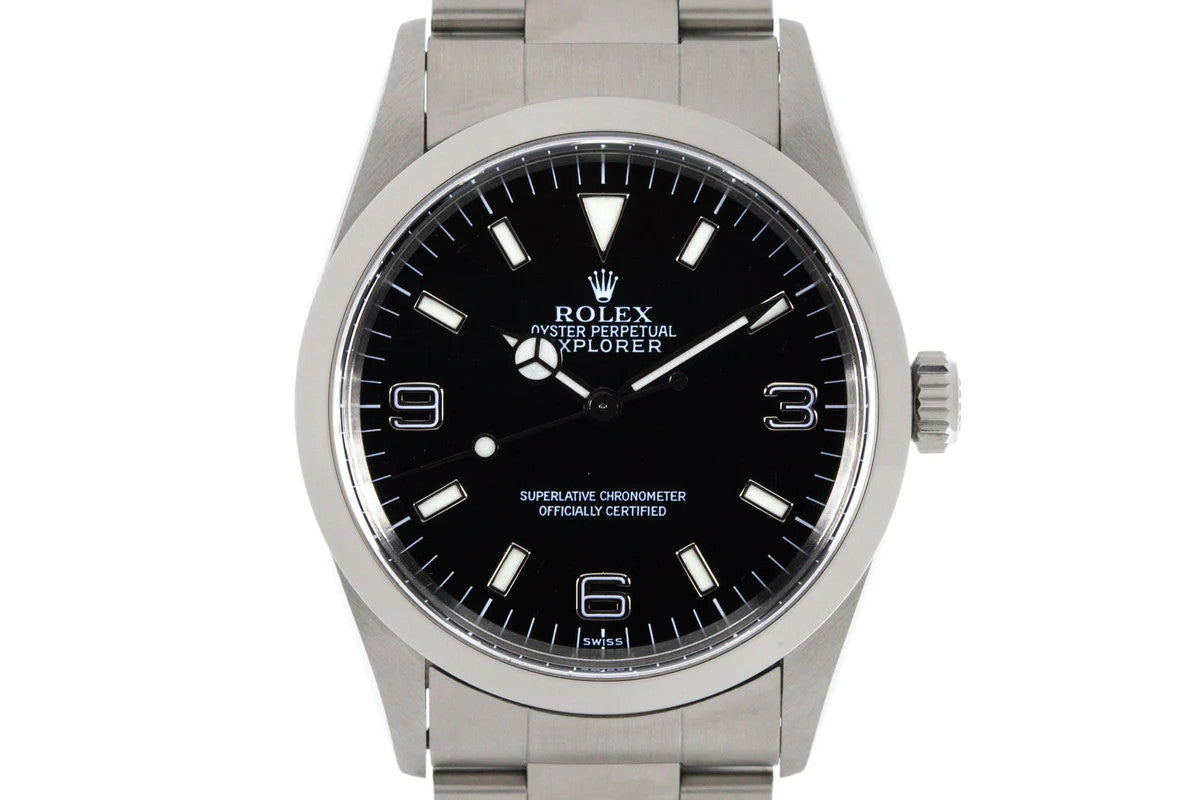 Rolex Explorer Stainless Steel Black Dial 36mm Automatic Men’s Watch 14270