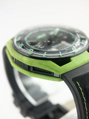 HYT Hastroid Green Laser Titanium & Carbon Black Dial 48mm Manual Wind Watch