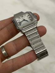 2025 Cartier Santos Automatic Stainless White Dial Midsize Watch 35mm WSSA0029