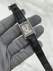 Cartier Tank Basculante Small 25 x 22mm Quartz Steel W1011158 Selling As-Is