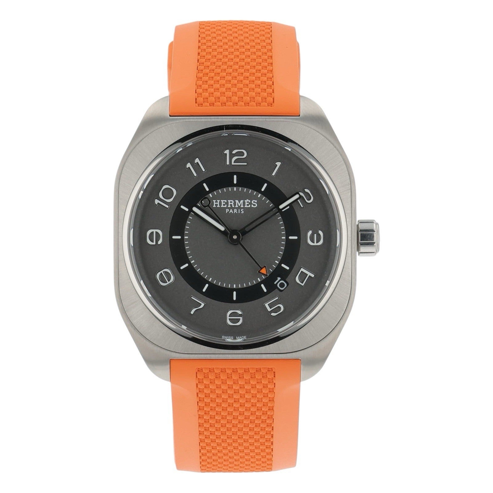 NEW 2025 Hermes H08 Titanium Black/Gray Dial 39mm Automatic Men’s Watch H08