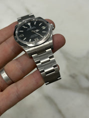 2012 Rolex Explorer  Stainless Steel 39mm MK1 Auto Men’s Watch 214270 W/ Card