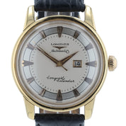 Longines Conquest Calendar Silver Dial 18k Gold 35mm Automatic Men’s Watch 9005