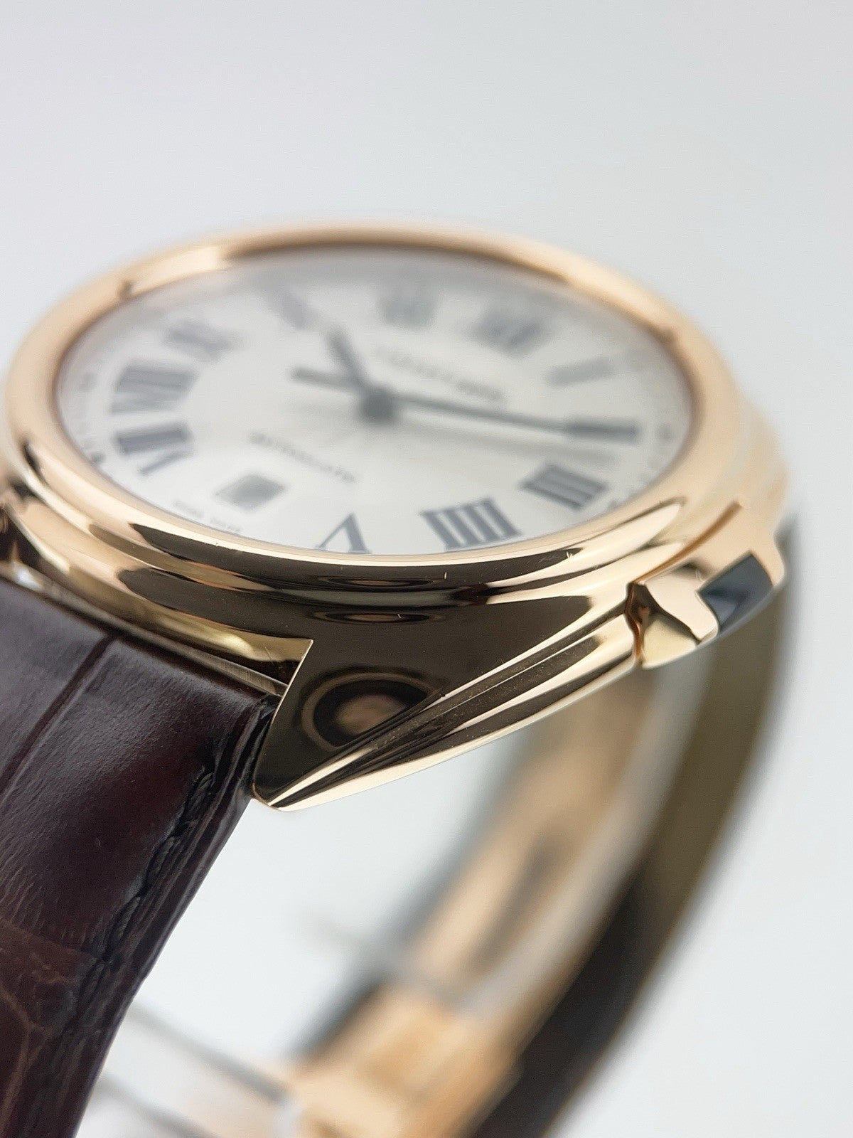 Cartier Cle De Cartier 18k Rose Gold Silver Dial 40mm Automatic Men’s WGCL0004
