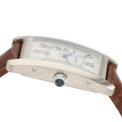 Cartier Tank Americaine 18k White Gold Silver Dial 24mm Automatic Watch W2603656